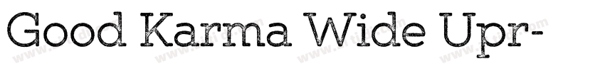 Good Karma Wide Upr字体转换 Good Karma Wide Upr字体转换